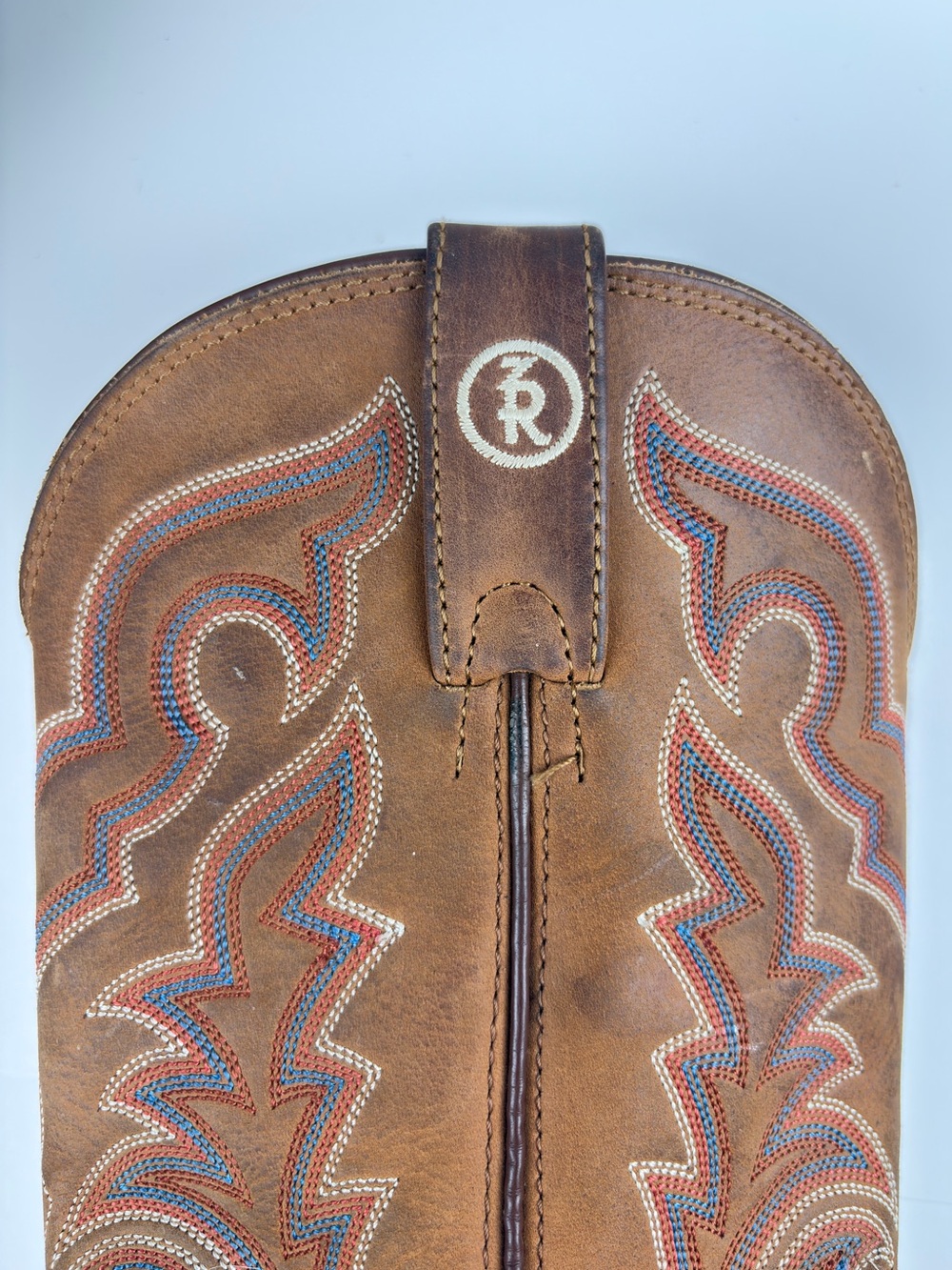 Tony Lama Boots Leather Brown Western Cowgirl - Picture 8 of 12